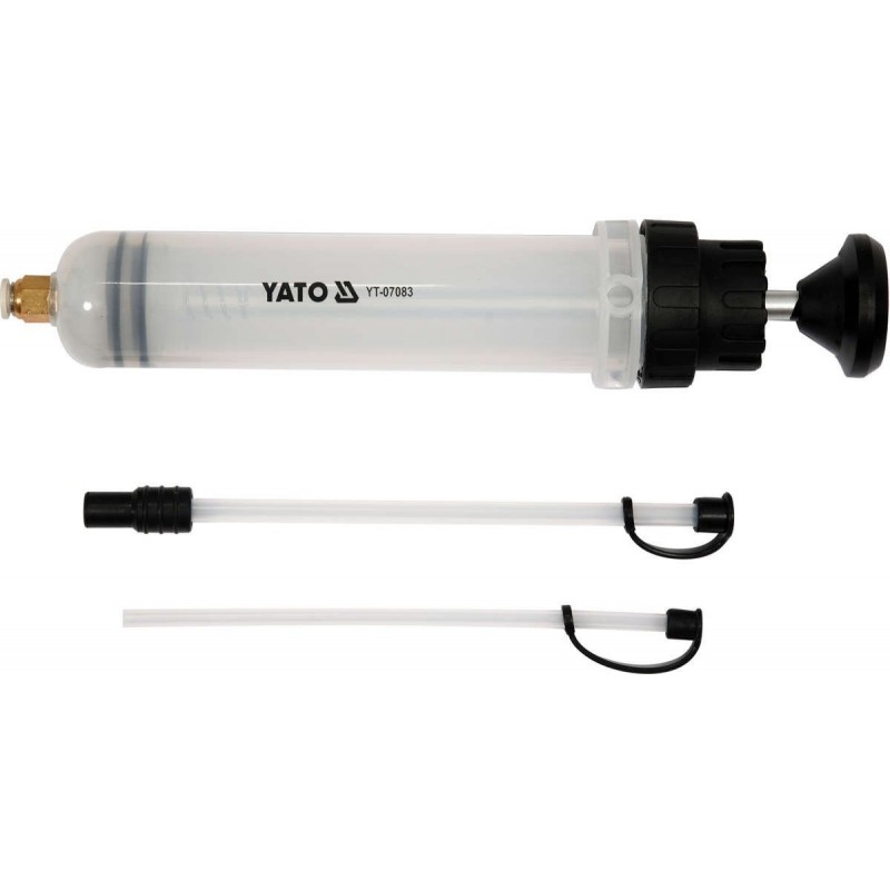 Rankinis švirkštas skystam tepalui 200ml, su antgaliais