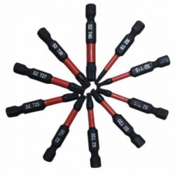 Smūginių magnetinių antgalių Torx rinkinys 10 vnt.