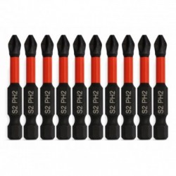 Smūginių magnetinių antgalių PH2 rinkinys 10 vnt.