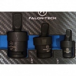 Specializuotų smūginių adapterių redukcijų rinkinys 17 dalių.