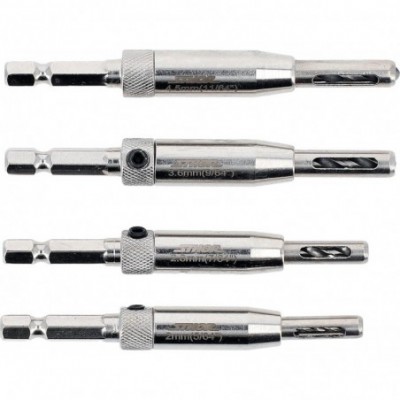 Savaime centruojančių grąžtų rinkinys 4 vnt.