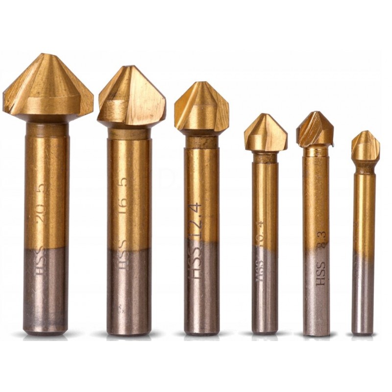 Įgilinimo grąžtų rinkinys 6 vnt., 6,3-20,5mm