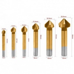 Įgilinimo grąžtų rinkinys 6 vnt., 6,3-20,5mm
