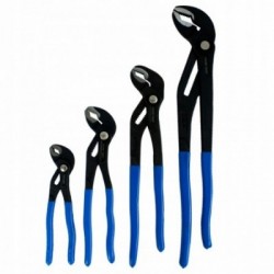 Replės santechninės su mygtuku 175, 250, 300, 400mm rinkinys 4vnt.