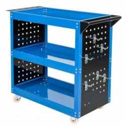 Įrankių vežimėlis, 3 lentynos, 12 kabliukų