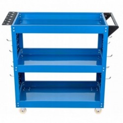 Įrankių vežimėlis, 3 lentynos, 12 kabliukų