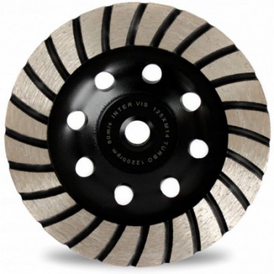 Deimantinis šlifavimo diskas 125mm, M14, TURBO