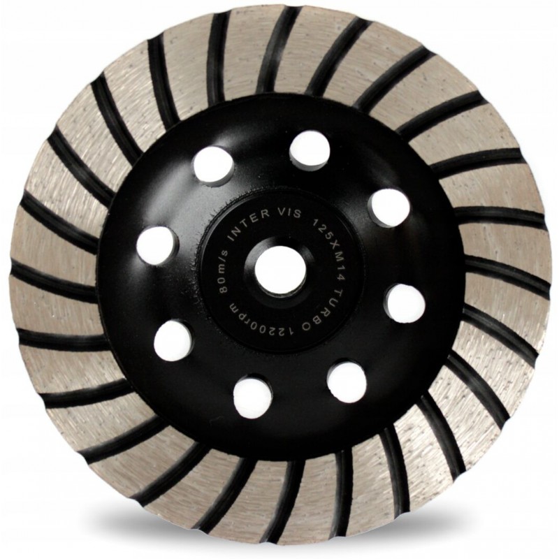Deimantinis šlifavimo diskas 125mm, M14, TURBO