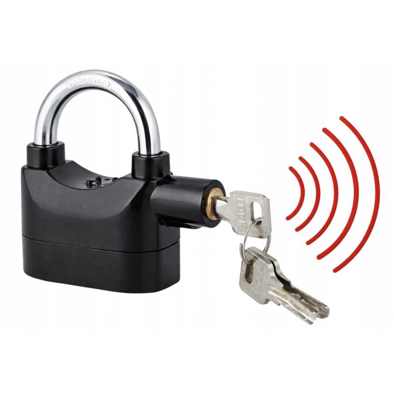 Spyna pakabinama su 110 dB signalizacija