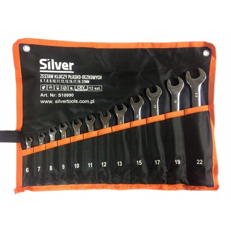 Kombinuotų raktų rinkinys – 12 vnt., 6 - 22 mm