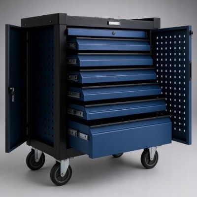 Įrankių spintelė su 7 stalčiais