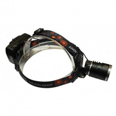 Galingas ir patogus galvos prožektorius su P90 šviesos diodu, 3 pakraunami 18650 tipo akumuliatoriai