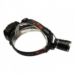 Galingas ir patogus galvos prožektorius su P90 šviesos diodu, 3 pakraunami 18650 tipo akumuliatoriai