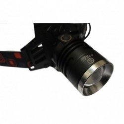 Galingas ir patogus galvos prožektorius su P90 šviesos diodu, 3 pakraunami 18650 tipo akumuliatoriai