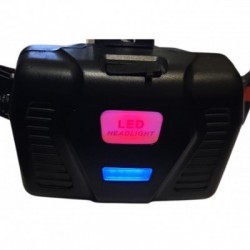 Galingas ir patogus galvos prožektorius su P90 šviesos diodu, 3 pakraunami 18650 tipo akumuliatoriai