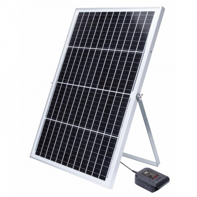 Daugiafunkcinis saulės panelės įkroviklis WORCRAFT akumuliatoriams 50W