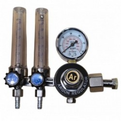 Argono CO2 baliono reduktorius su dviem rotametrais 200 bar