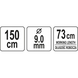 Tualeto valiklis spiralė / gyvatukas 1,5m