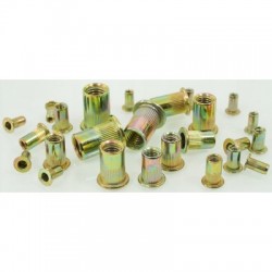 Plieninių srieginių kniedžių rinkinys M3-M10, 150vnt.