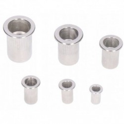 Srieginių kniedžių rinkinys M3-M10, aliuminės, 150vnt.