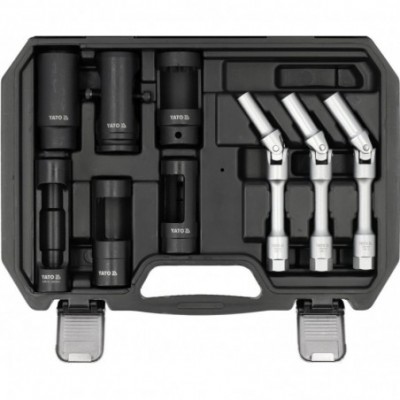 Kaitinimo žvakėms ir purkštukams aptarnauti rinkinys 9 vnt.