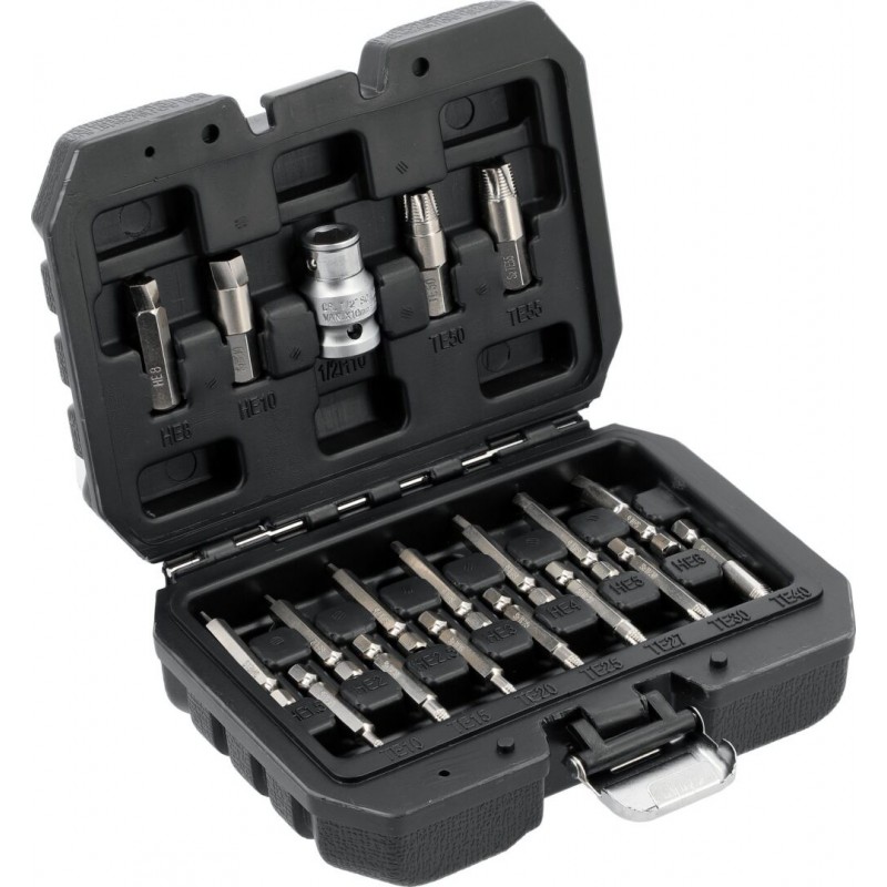 Apgadintų ir pažeistų varžtų išsukėjų rinkinys 10 vnt.