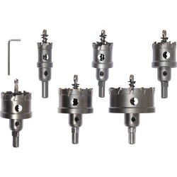 Gręžimo karūnų rinkinys metalui 22-65mm (TCT) Gręžimo karūnų rinkinys metalui 22-65mm (TCT)