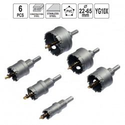 Gręžimo karūnų rinkinys metalui 22-65mm (TCT) Gręžimo karūnų rinkinys metalui 22-65mm (TCT)