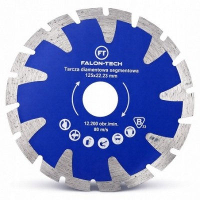 Segmentuotas deimantinis diskas 125 mm