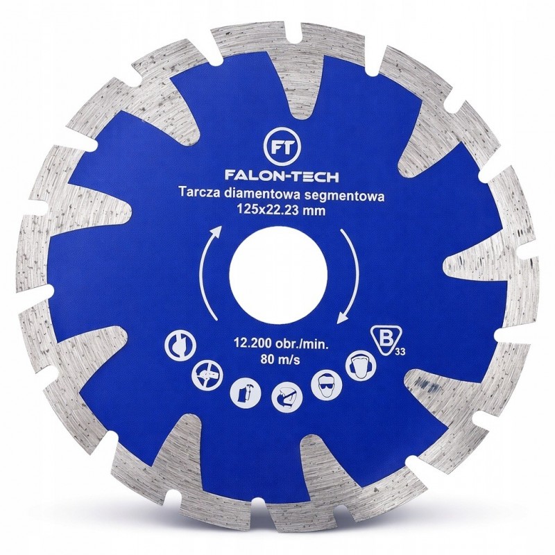 Segmentuotas deimantinis diskas 125 mm