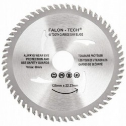 Medienos pjovimo diskas kampiniam šlifuokliui, Widia, 125 mm, 22,2 mm, 60 dantukų