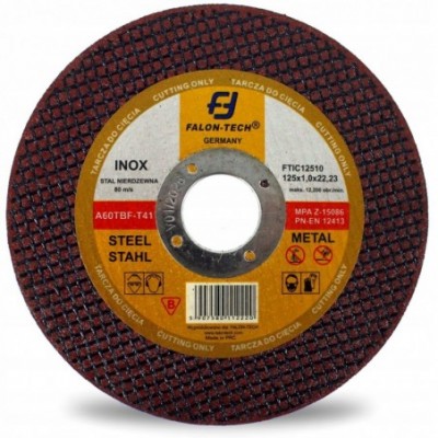 Pjovimo diskeliai 125*1,0*22,23mm, nerūdijančiam plienui