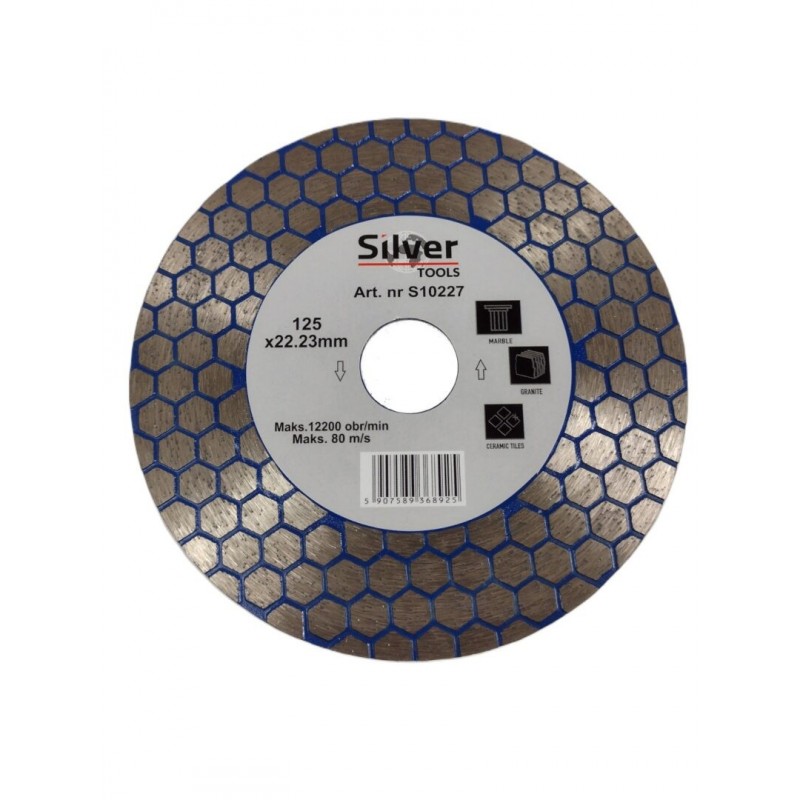 Deimantinis diskas keramikinių plytelių pjovimui ir šlifavimui 125 * 1,6 x 22,23 mm