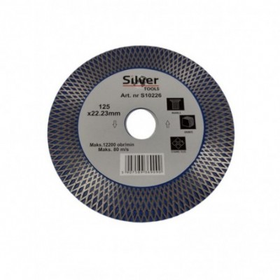 Deimantinis diskas akmens masės gaminių šlifavimui ir nuožulninimui 125 * 1,8 x 22,23 mm