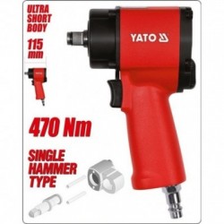 Pneumatinis smūginis veržliasukis, mini, 1/2″, 470Nm