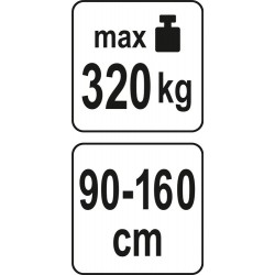 Universalus variklio traversas, reguliuojamas plotis 90-160 cm