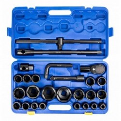 Smūginių galvučių rinkinys 3/4″ + 1″, 26 vnt.
