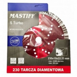Segmentuotas deimantinis diskas granitui, klinkeriui, plytelėms 230 mm