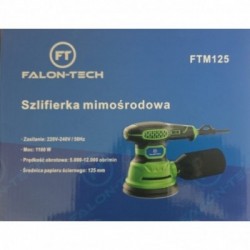 Ekscentrinis elektrinis šlifuoklis 1100W, 125mm