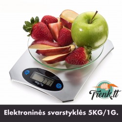Elektroninės virtuvinės svarstyklės 5KG/ 1G