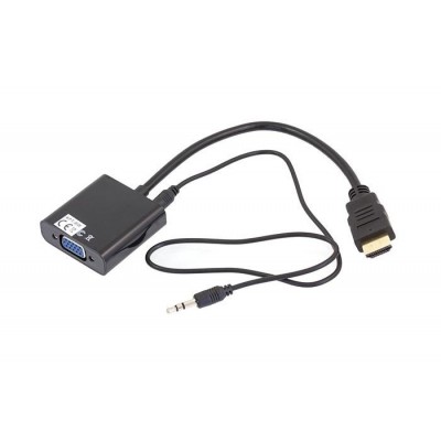 Laidas-perėjimas HDMI - VGA + AUDIO