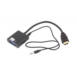 Laidas-perėjimas HDMI - VGA + AUDIO