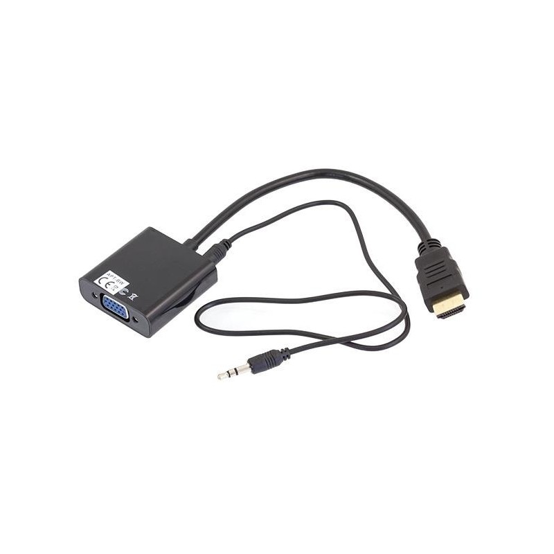 Laidas-perėjimas HDMI - VGA + AUDIO