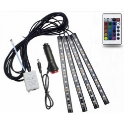 Automobilio LED RGB lazdelės 22CM