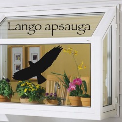 Lipdukas Apsaugai Nuo Paukščių Atsitrenkimo Į Langus Lipdukas Apsaugai Nuo Paukščių Atsitrenkimo Į Langus