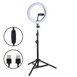 Žiedo Formos Lempa Fotografavimui, Makiažui 24W Žiedo Formos Lempa Fotografavimui, Makiažui 24W