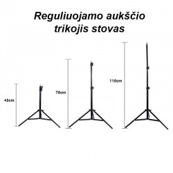 Žiedo Formos Lempa Fotografavimui, Makiažui 24W Žiedo Formos Lempa Fotografavimui, Makiažui 24W