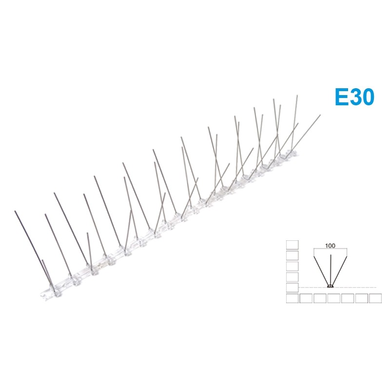Spygliai paukščiams atbaidyti 50x11x2,2cm