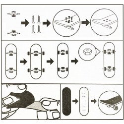 Medinė "Finger Board" riedlentė