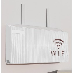 Sieninė lentyna Wi-Fi maršrutizatoriui (Balta)